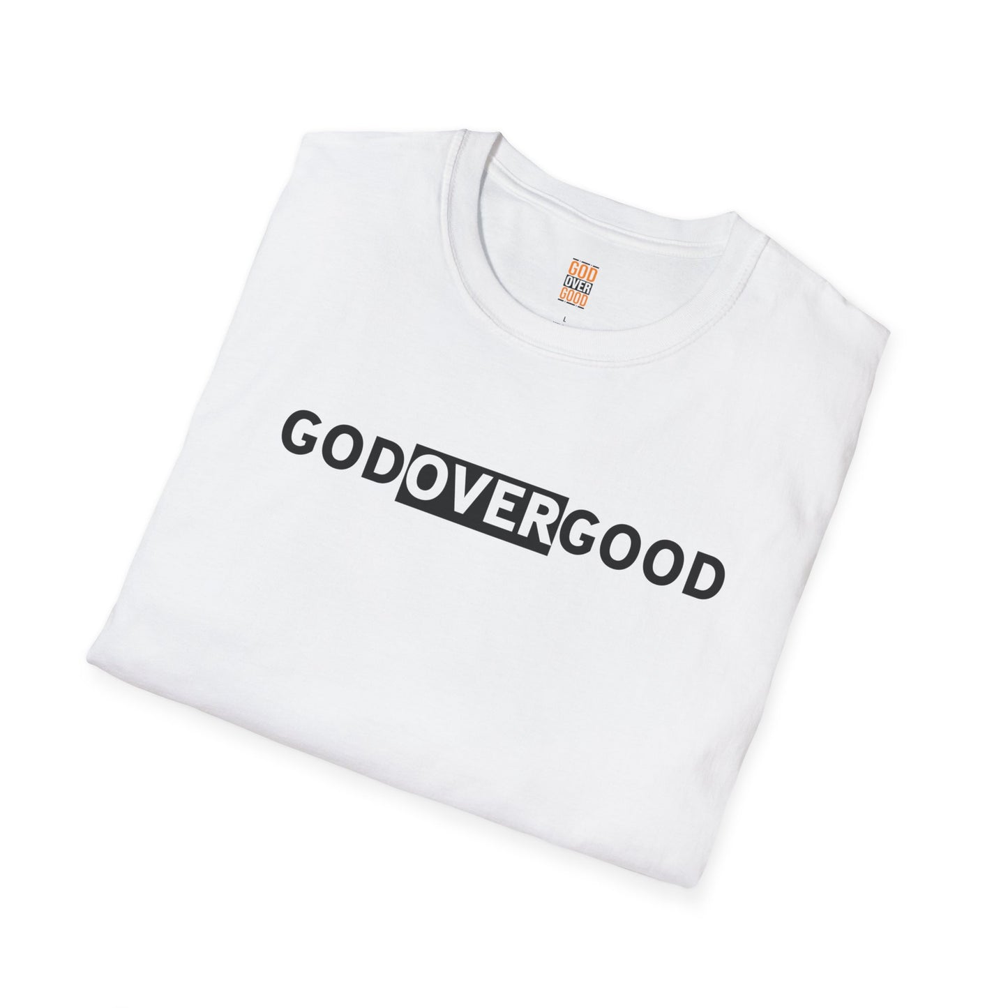 Unisex God Over God (ACROSS STYLE) Softstyle T-Shirt