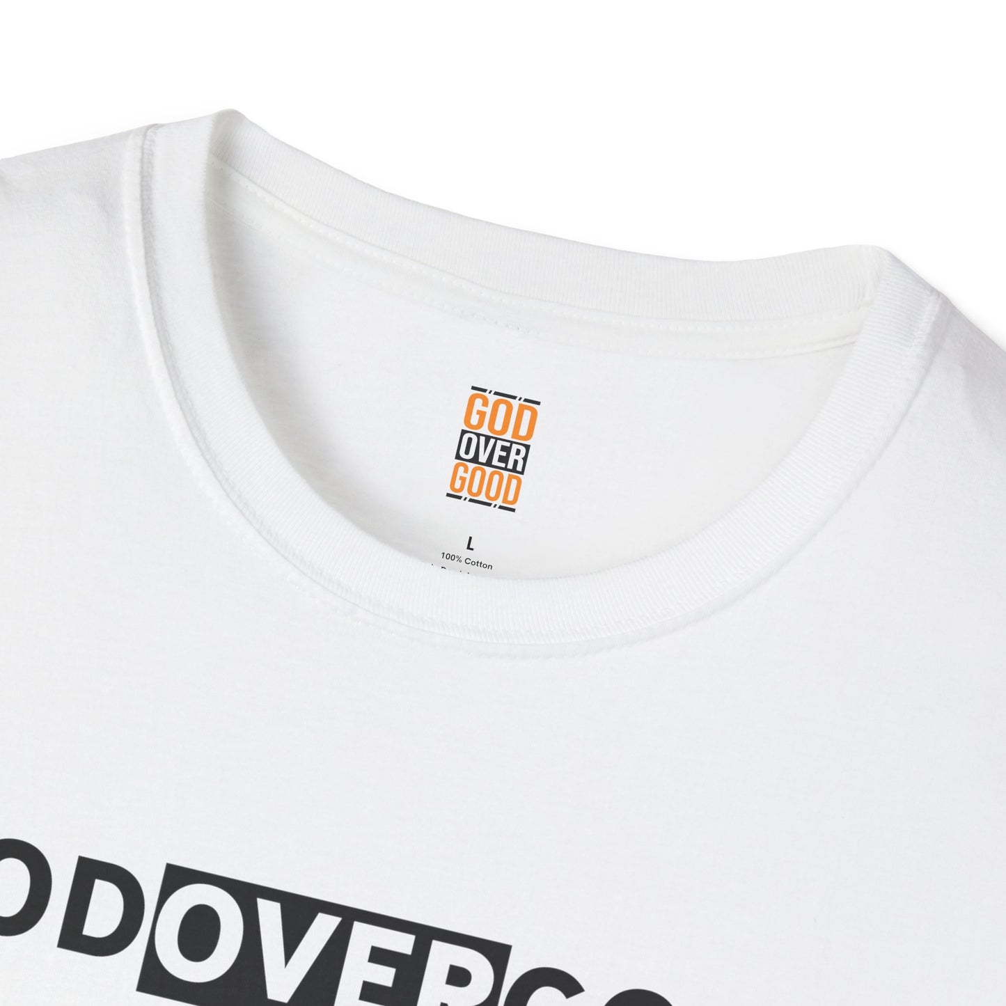 Unisex God Over God (ACROSS STYLE) Softstyle T-Shirt