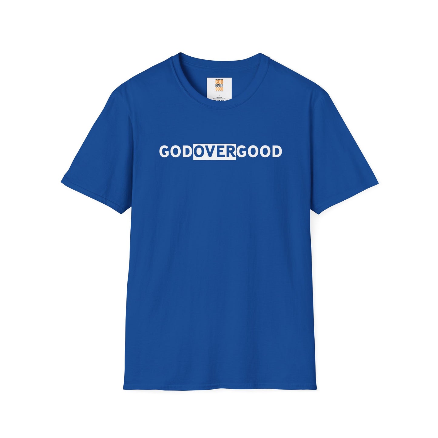 Unisex God Over God (ACROSS STYLE) Softstyle T-Shirt