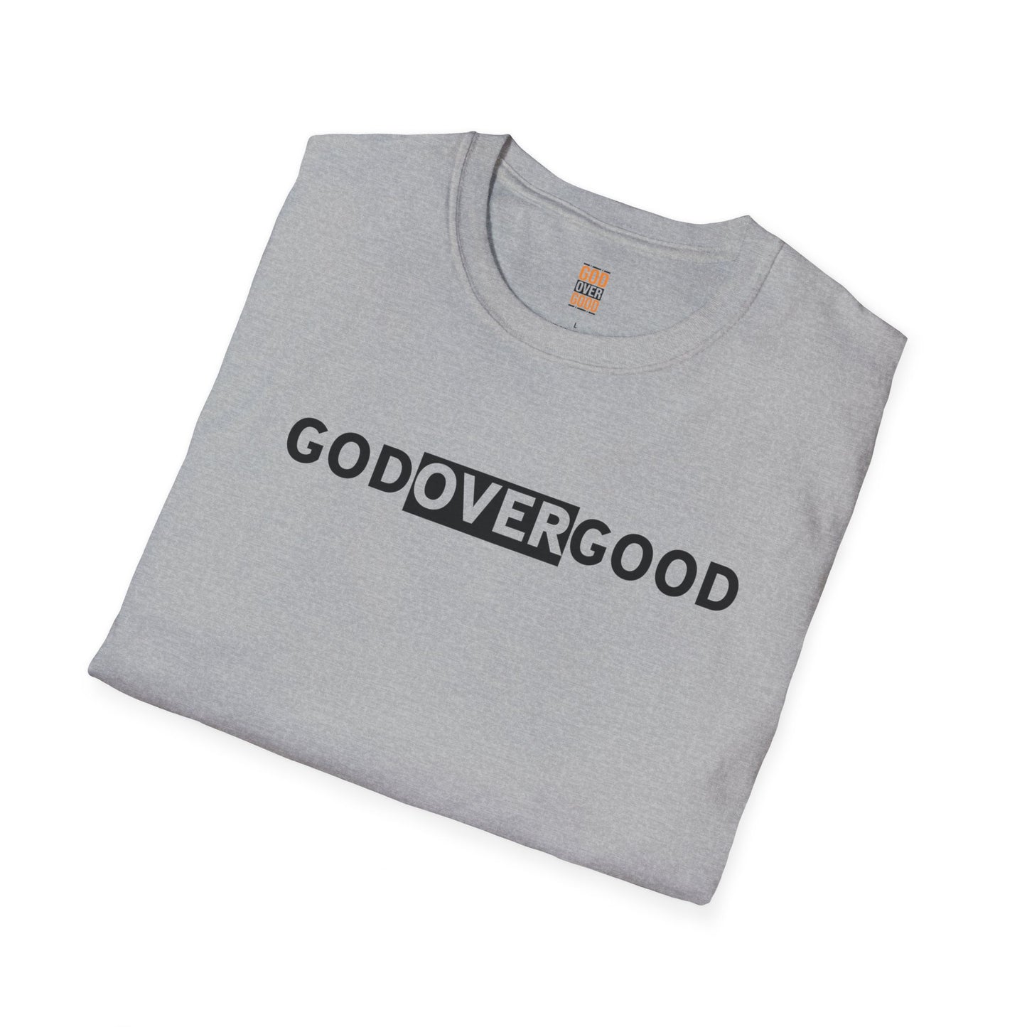 Unisex God Over God (ACROSS STYLE) Softstyle T-Shirt