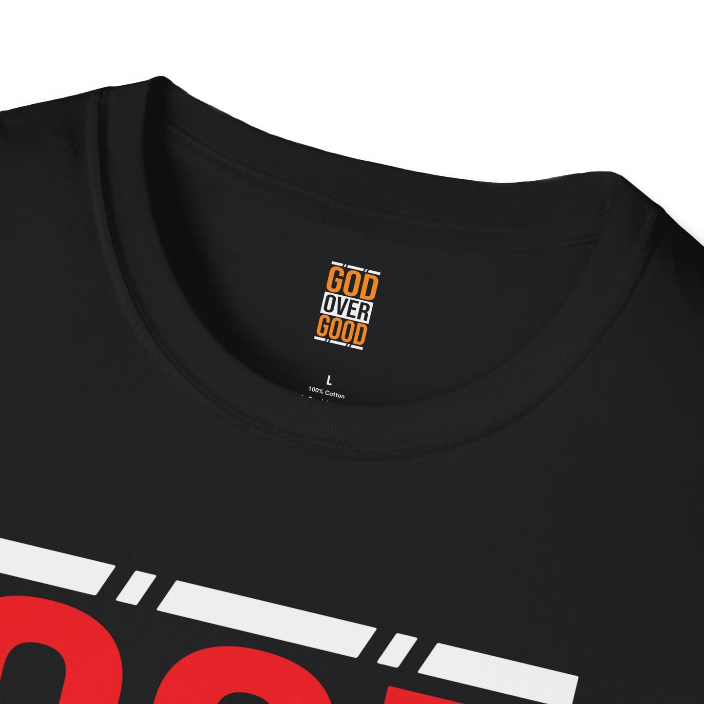 Unisex GOD OVER GOOD RED/BLACK (SOFTSTYLE) T-Shirt