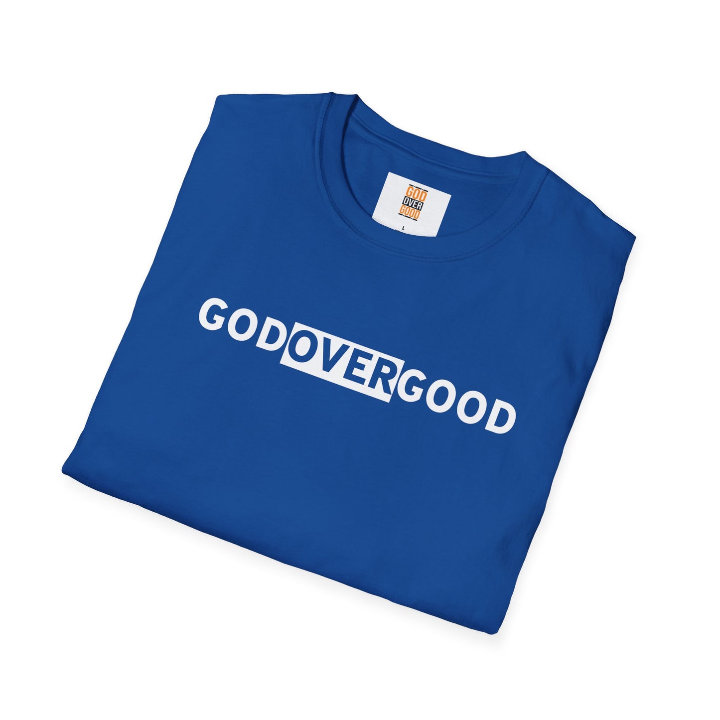 Unisex God Over God (ACROSS STYLE) Softstyle T-Shirt
