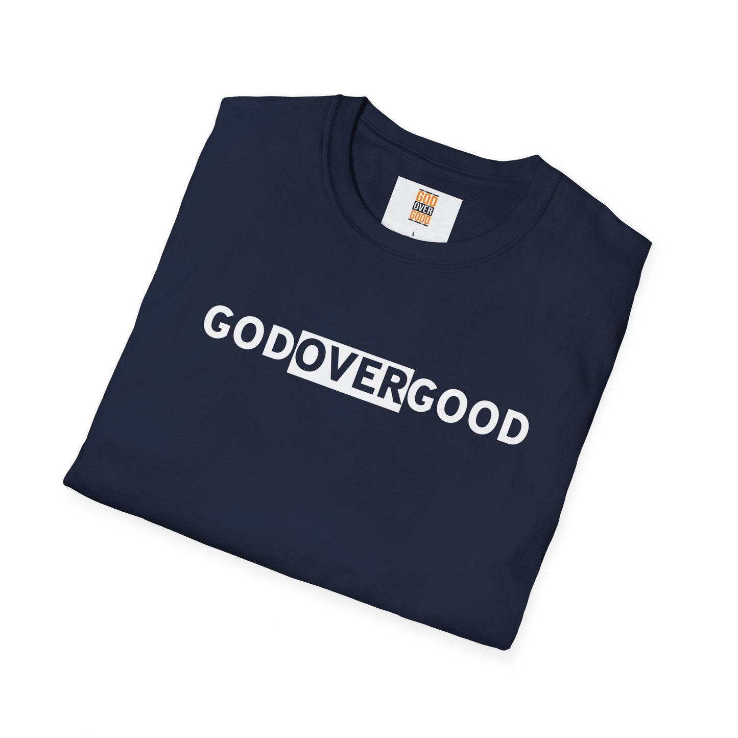 Unisex God Over God (ACROSS STYLE) Softstyle T-Shirt