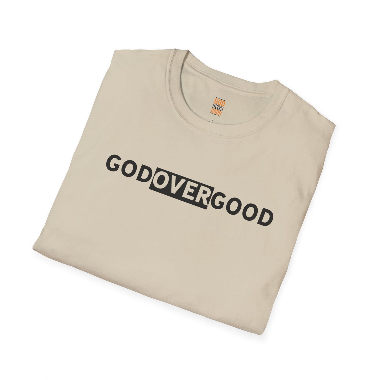 Unisex God Over God (ACROSS STYLE) Softstyle T-Shirt