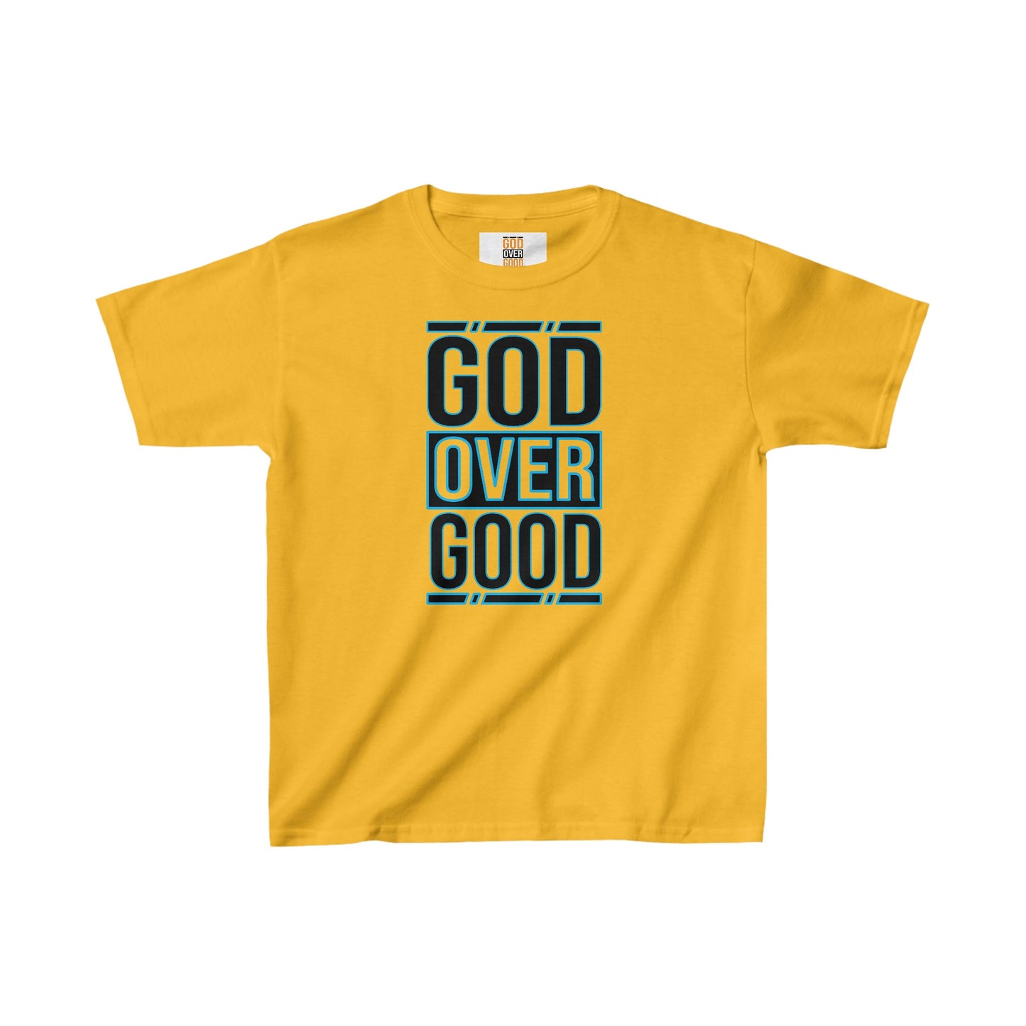 Kids God Over Good (BLUE STROKED) Tee