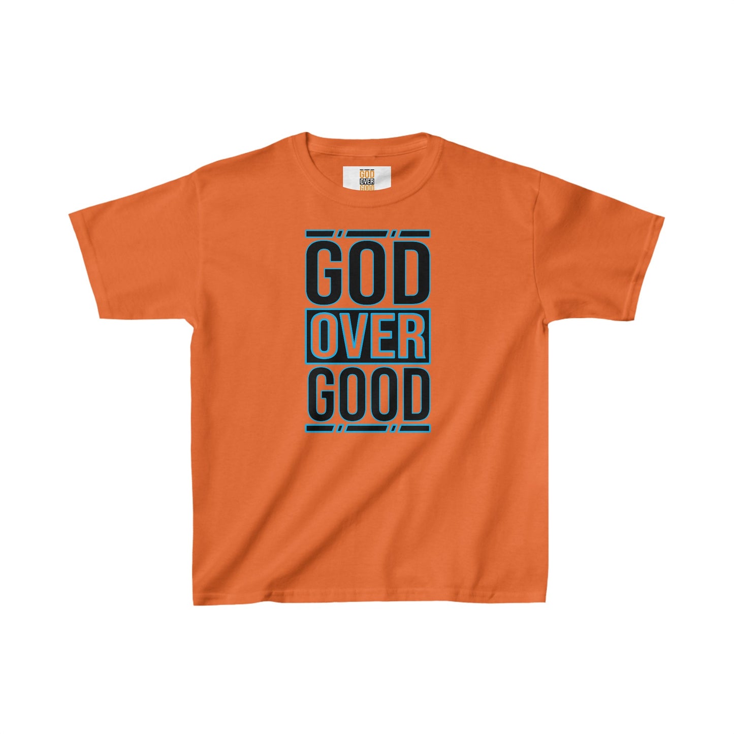 Kids God Over Good (BLUE STROKED) Tee