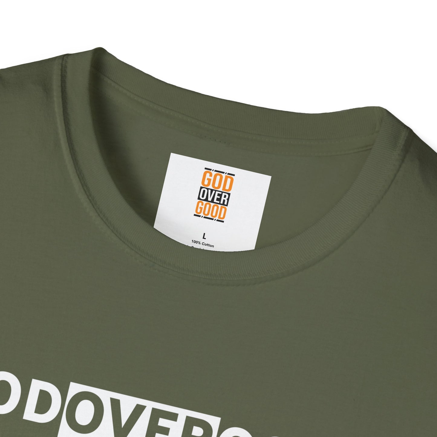 Unisex God Over God (ACROSS STYLE) Softstyle T-Shirt