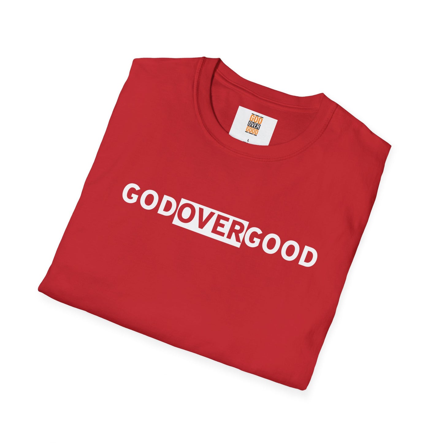 Unisex God Over God (ACROSS STYLE) Softstyle T-Shirt
