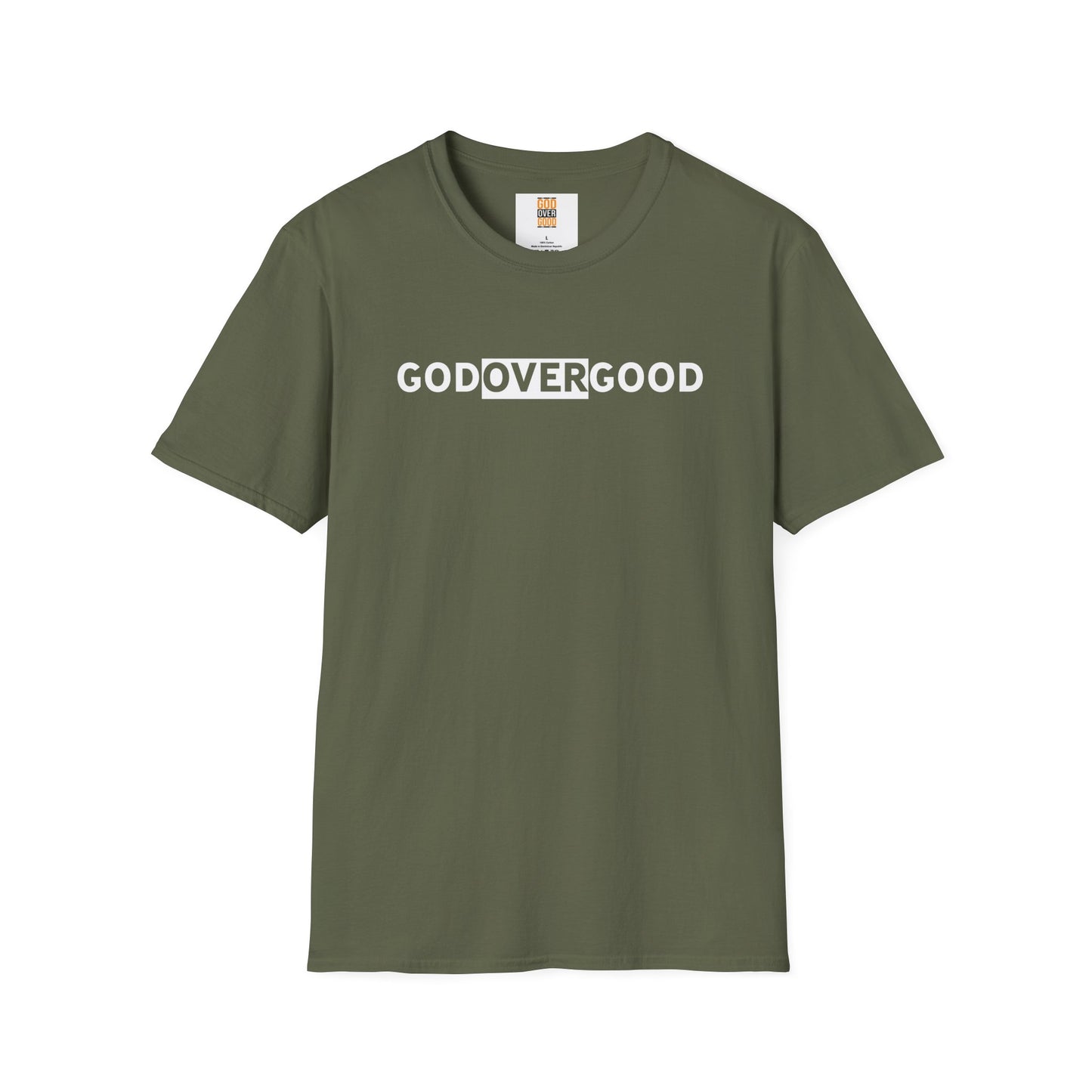 Unisex God Over God (ACROSS STYLE) Softstyle T-Shirt