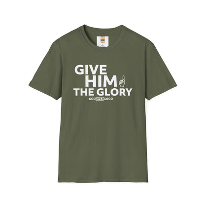 Unisex  God Over Good ( GIVE HIM THE GLORY) Softstyle T-Shirt