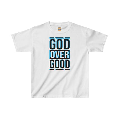Kids God Over Good (BLUE STROKED) Tee