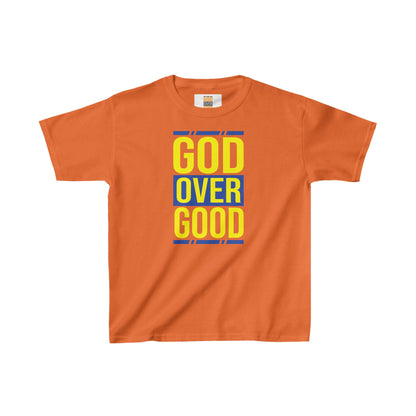 Kids God Over Good Blue/Yellow Tee