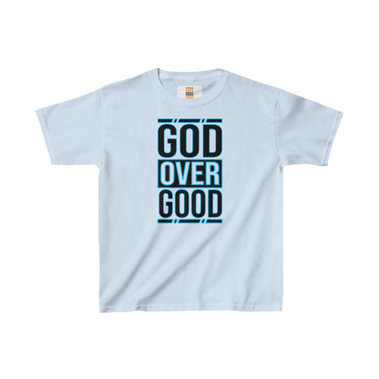 Kids God Over Good (BLUE STROKED) Tee