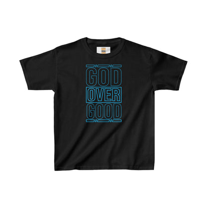 Kids God Over Good (BLUE STROKED) Tee