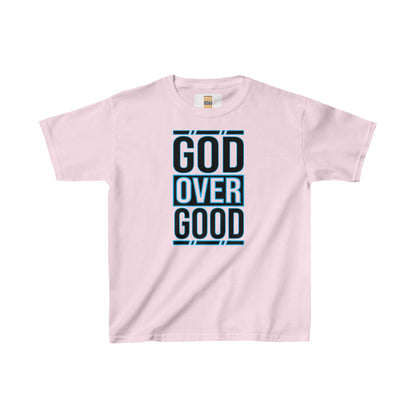 Kids God Over Good (BLUE STROKED) Tee