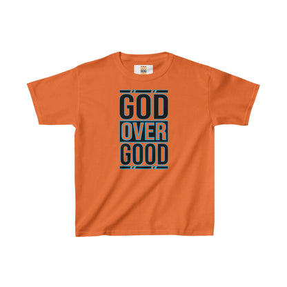 Kids God Over Good (BLUE STROKED) Tee