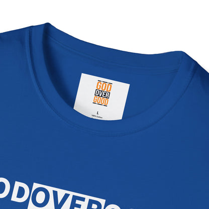 Unisex God Over God (ACROSS STYLE) Softstyle T-Shirt